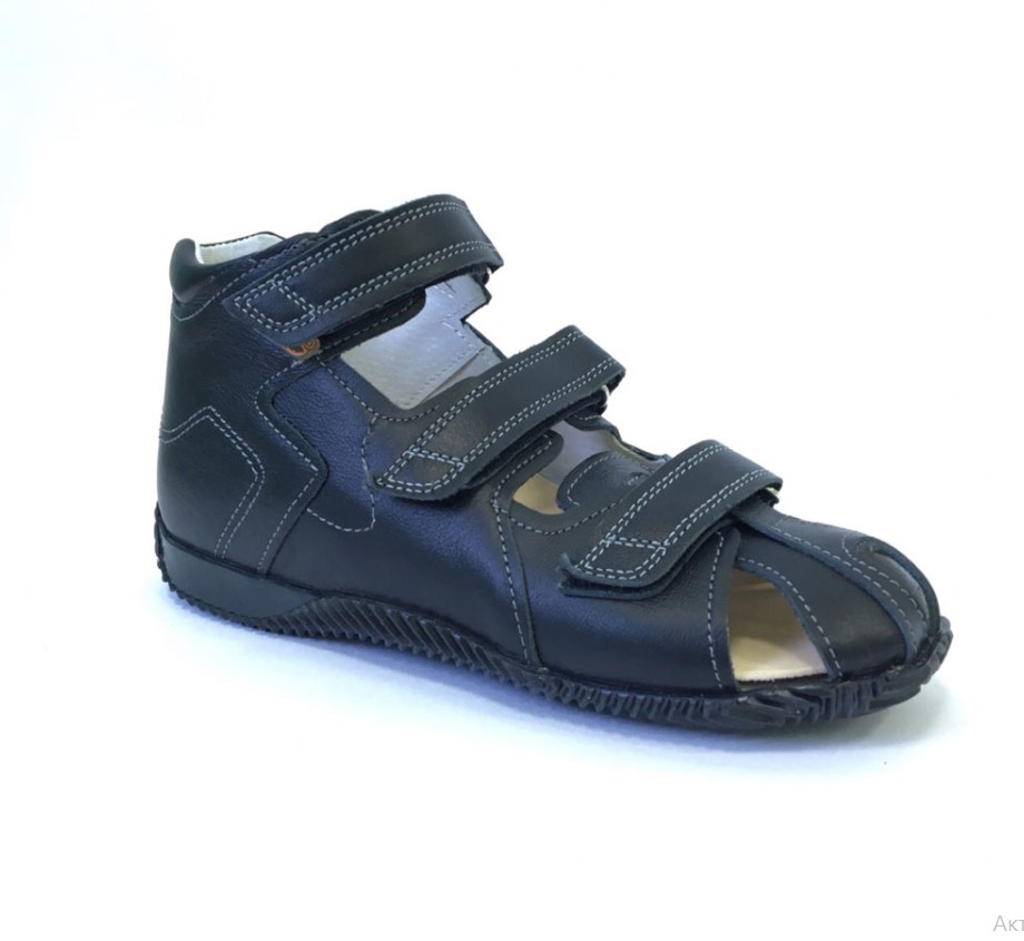 Сандалии детские с закрытым носом Б4-224-302-000-1 цвет черный фото 1