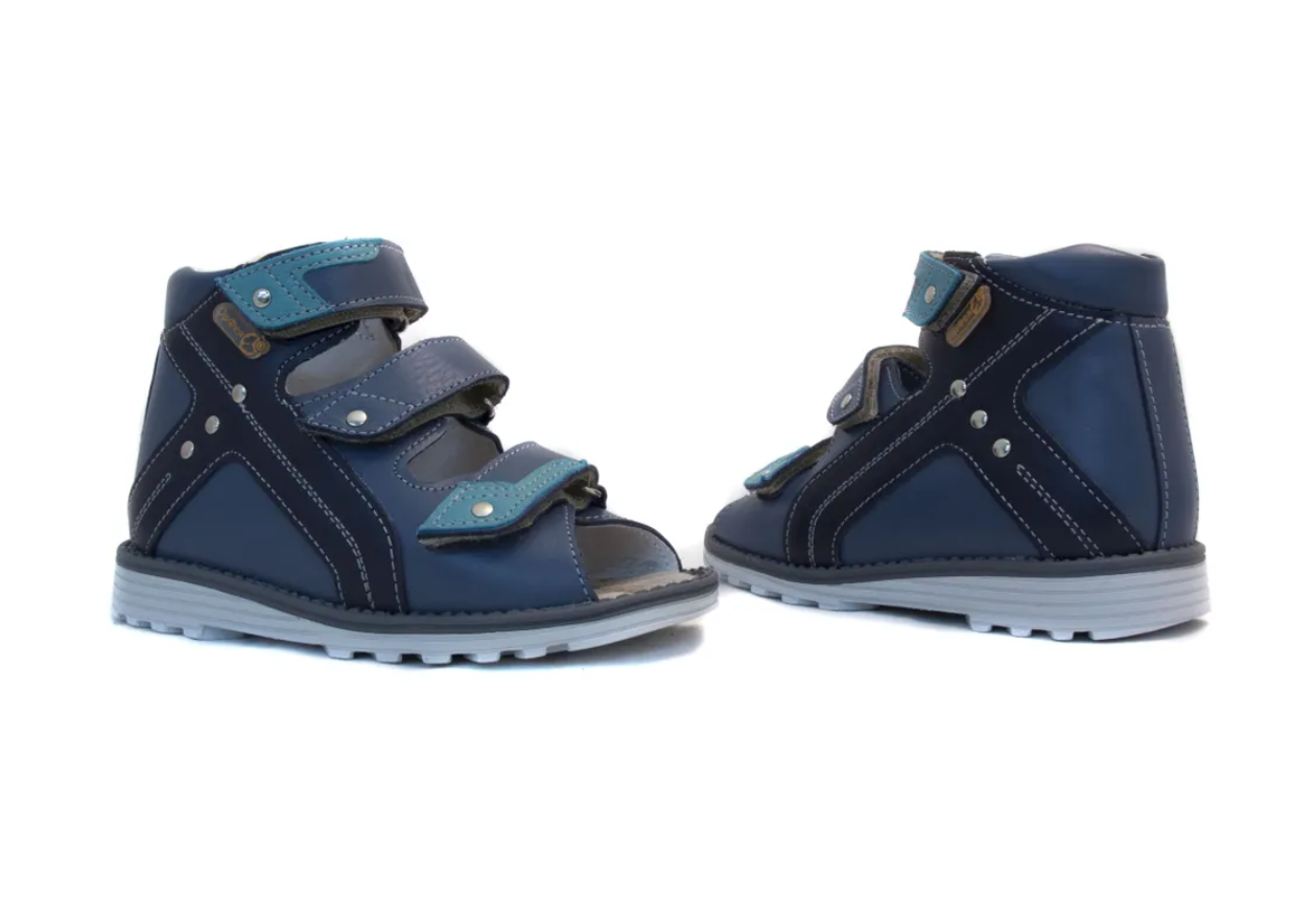 Сандалии ортопедические детские с открытым носом Орфея Б3-149-211-219-1 цвет с.синий/синий фото 5