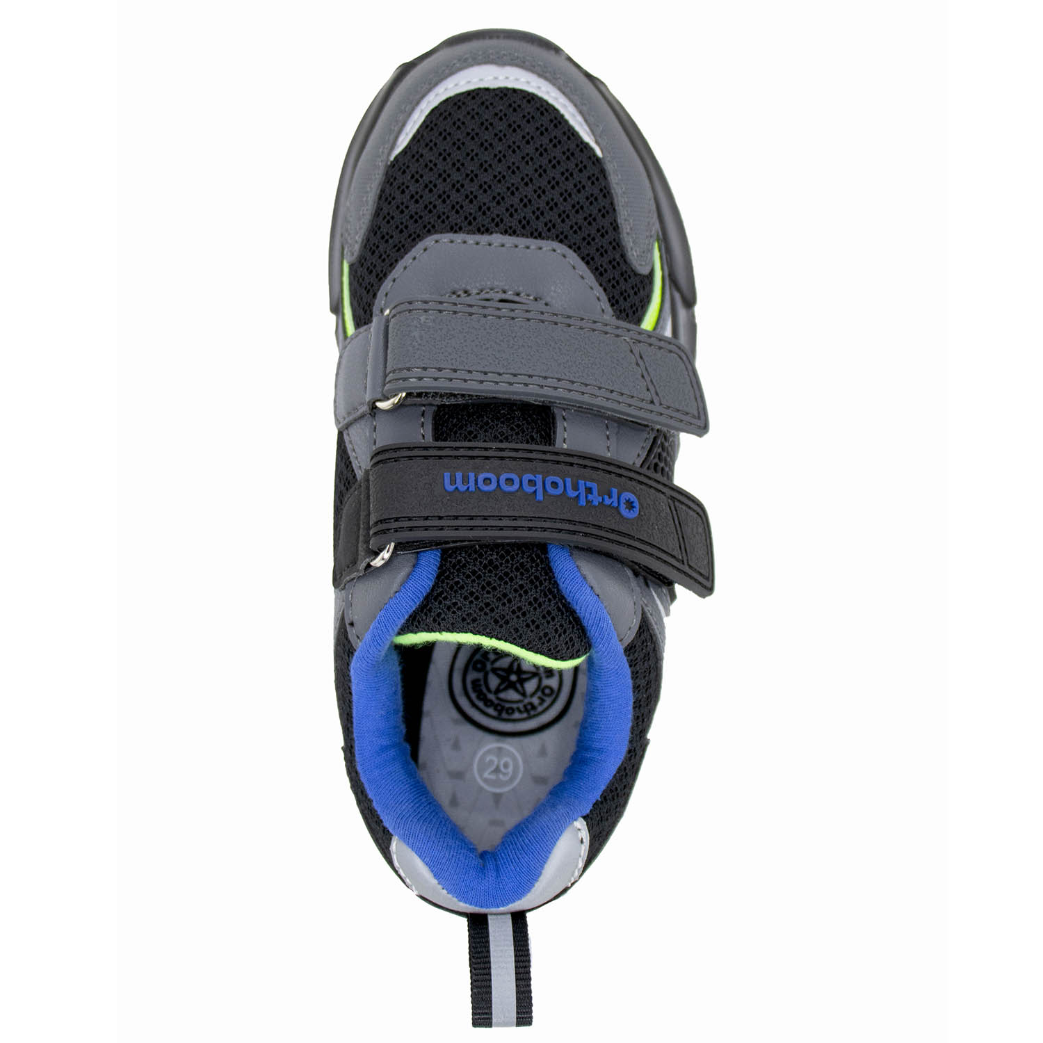 Ортопедическая обувь Orthoboom кроссовки 33223-22 черно-серые фото 3