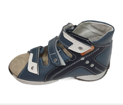 Сандалии ортопедические детские с открытым носом Орфея Б3-159-211-215-1 цв. синий фото 1