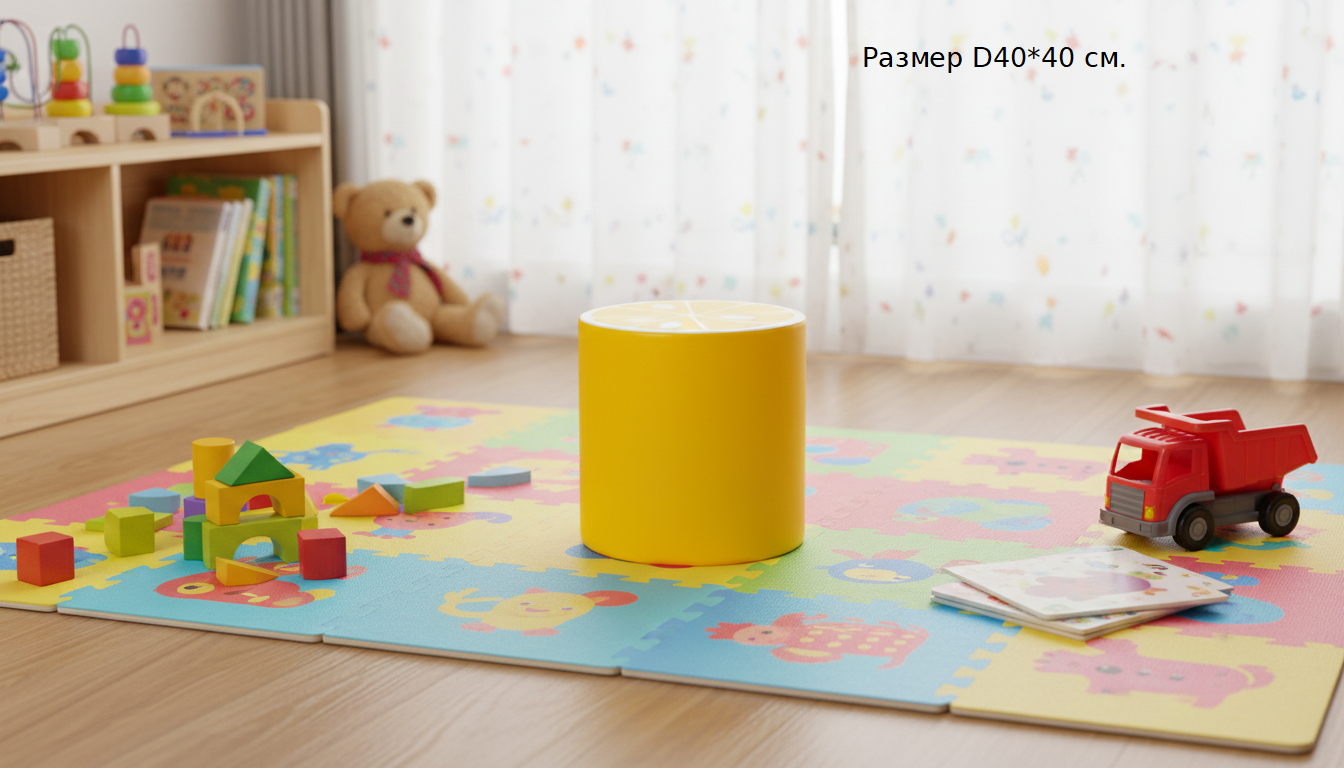 Пуф Киви, апельсин, лимон и др. 40*40 см фото 7