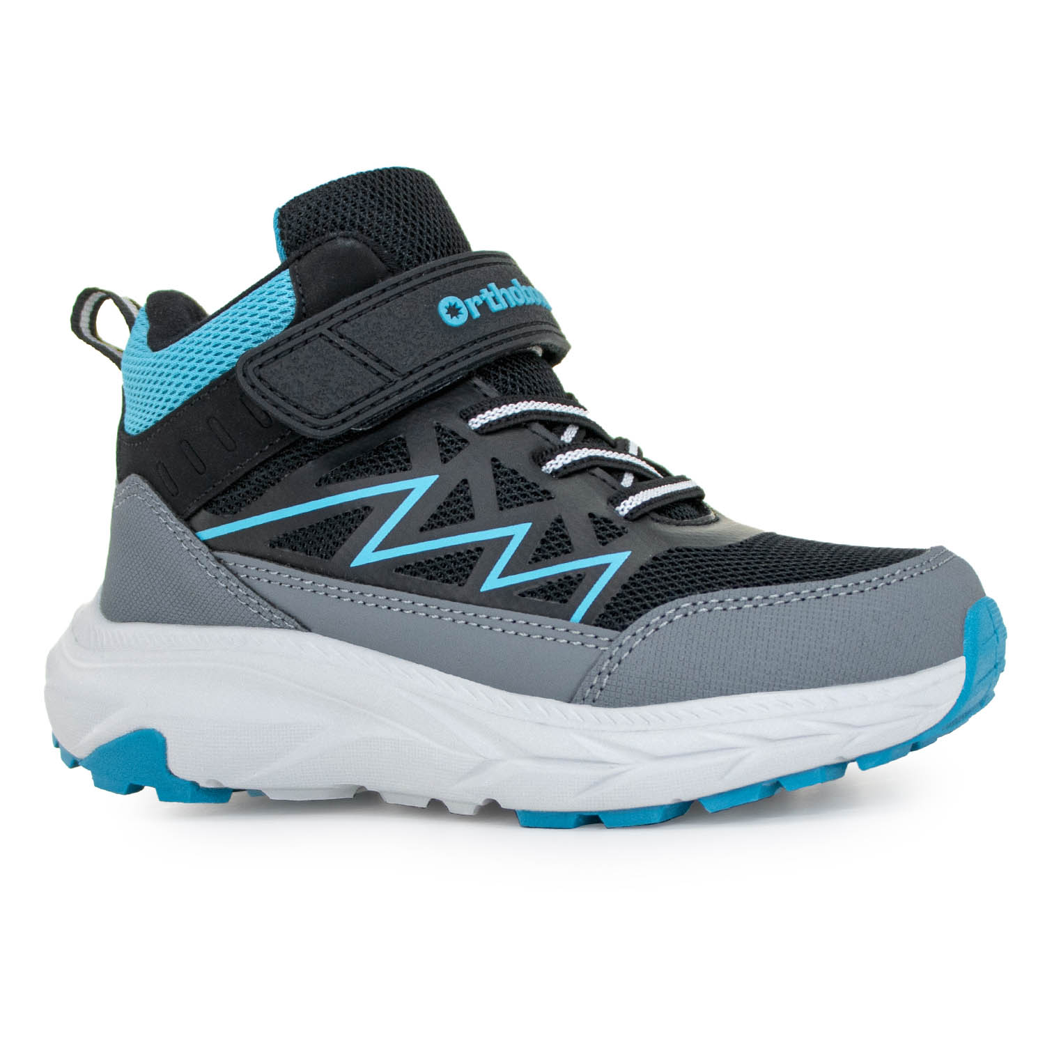 Ортопедическая обувь Orthoboom кроссовки 30245-11 черно-голубой фото 6