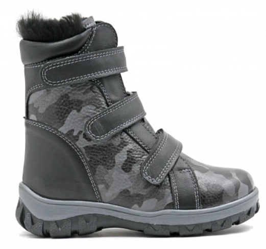 Обувь ортопедическая сложная на утепленнной подкладке ботинки детские цв.серый 21189-ХМ-204-В фото 3