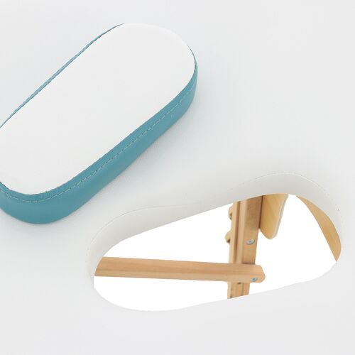 Массажный стол складной MED-MOS JF-AY01 2-х секционный, деревянная рама (двухцветный, размер 185*70) фото 16