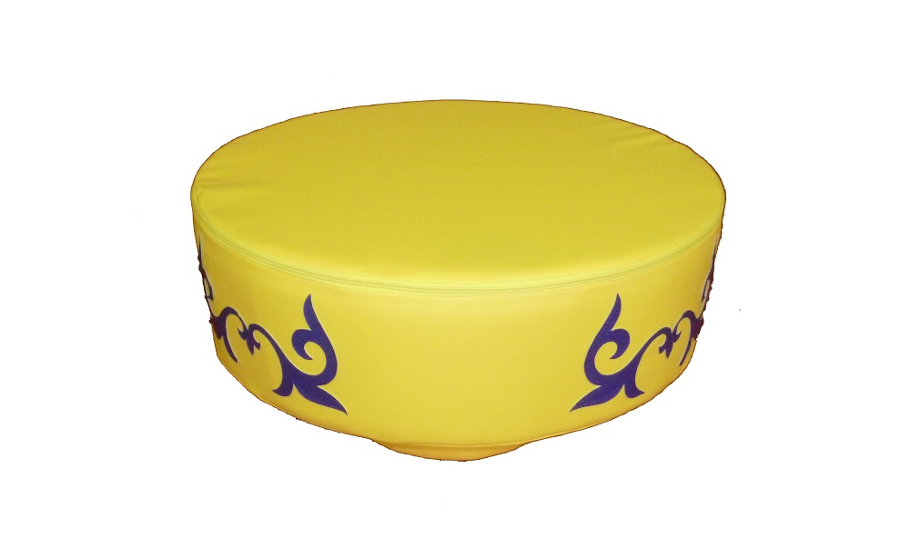 Стол с крупным орнаментом: диаметр 60см, высота 30cм с любым национальный орнаментом фото 1