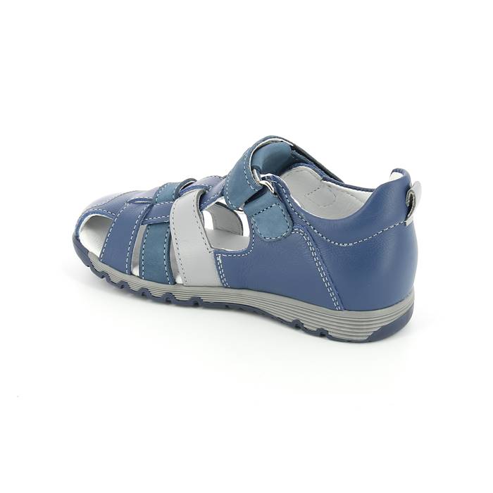 Сандали летние закрытый нос, ц. джинс/серый 1153/1-КП-3,43,01 фото 2