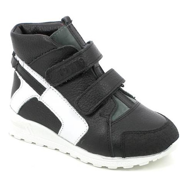 Ботинки демисезонные на байке цв.черный/серый/белый 360-БП-897-1,61,99 фото 1