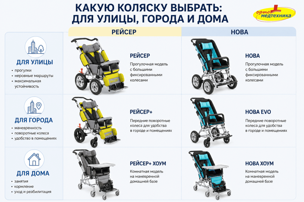 Какая коляска Akces-Med подойдет для улицы города и дома